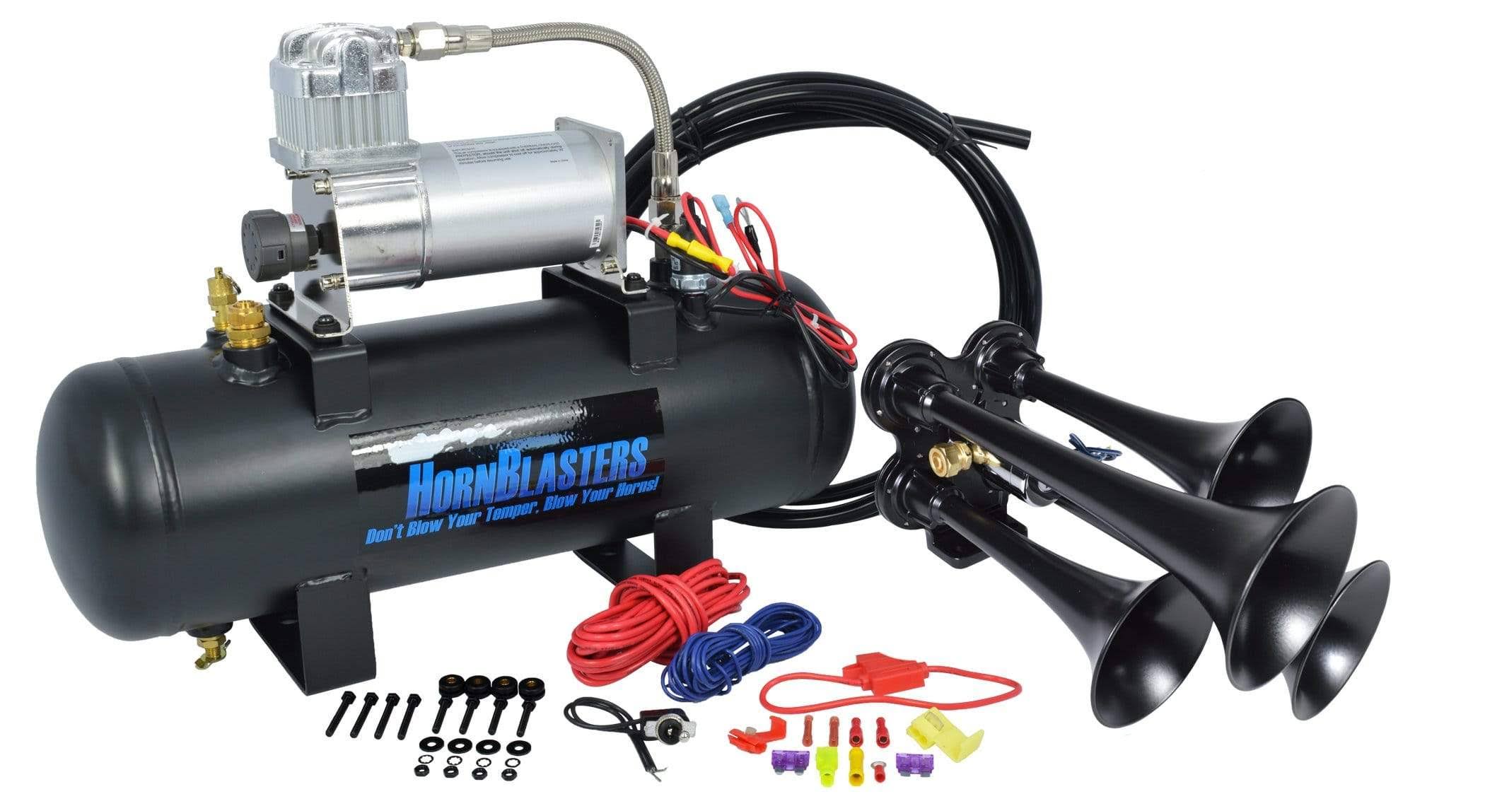 Bullet 228H | Air Horn Kit, Stealth Black