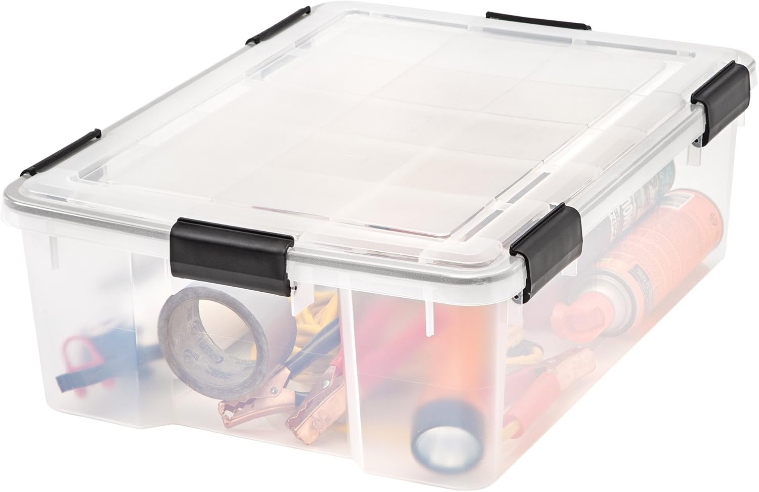 IRIS WEATHERTIGHT Storage Box, 2 Pack, Clear