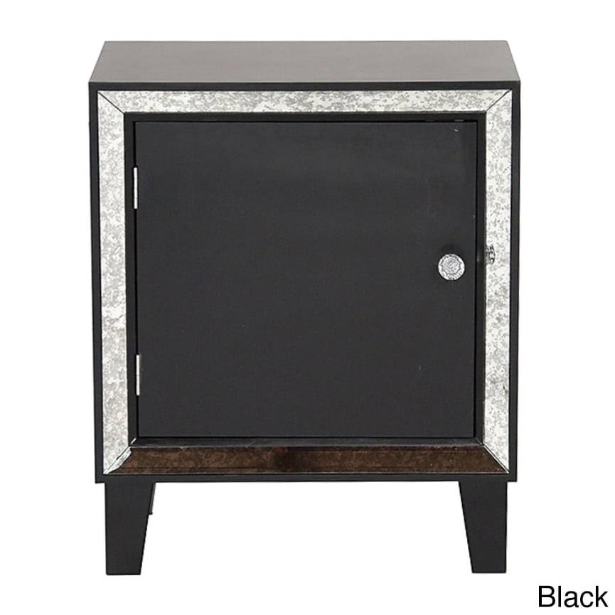 Heather Ann Creations Bon Marche 1 Door Accent Cabinet, White