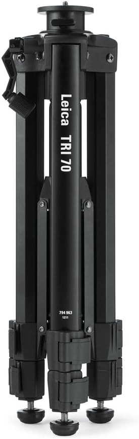 Leica Disto TRI70 LINO Tripod, Flat Head, 1/4-20 Male Thread, Black