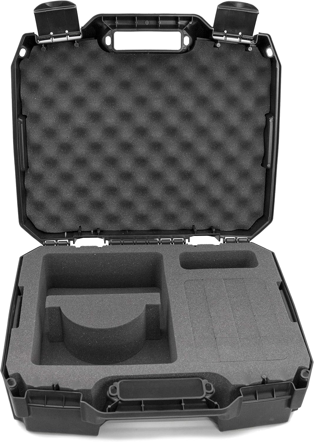CASEMATIX Hard Shell Travel Case Compatible with Oculus Quest and Oculus Quest 2 VR Headset - Fits 256GB, 128GB and 64GB Models with Custom Compartments for Accessories Like Controllers and Cables Pack of 2