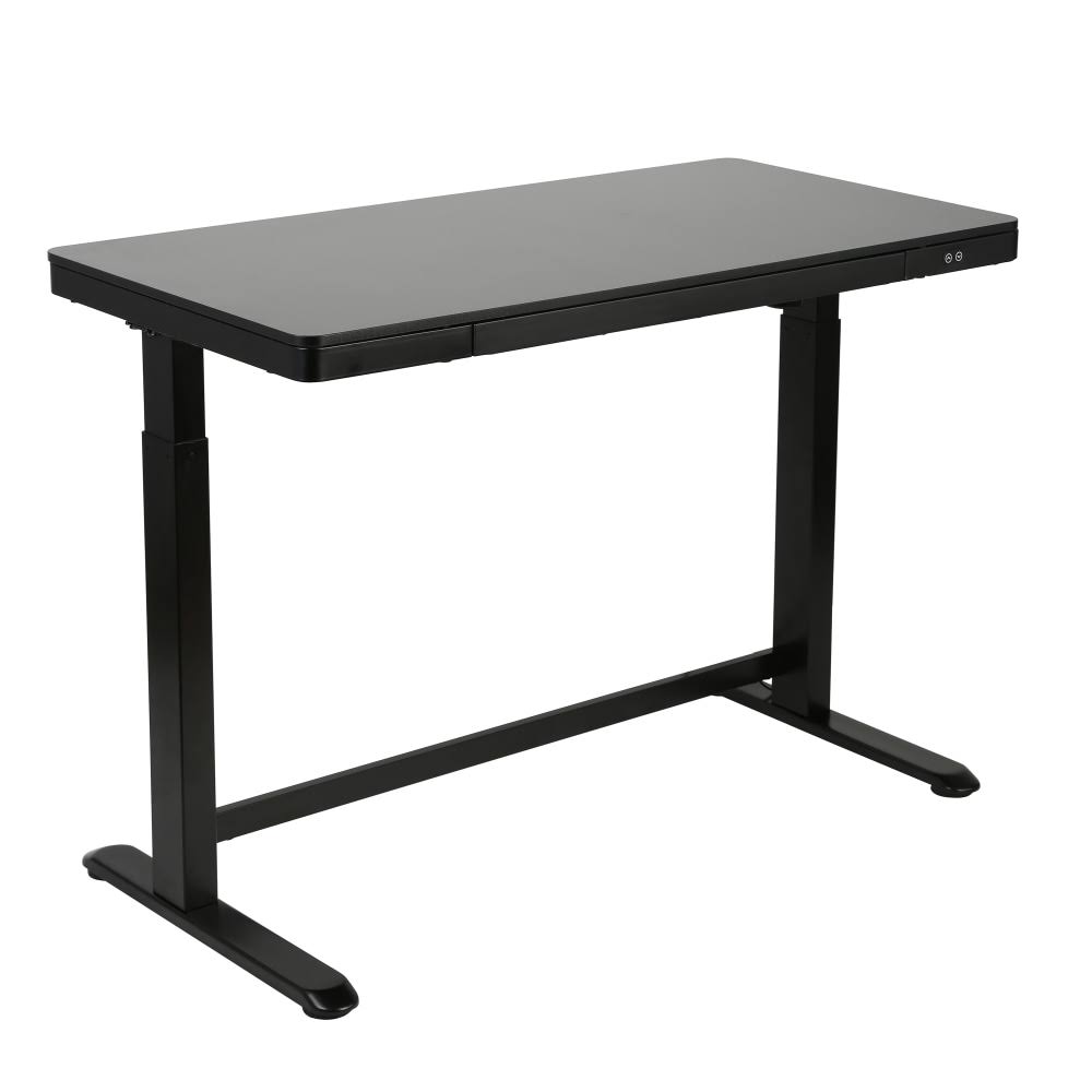 Realspace 48 inchw Electric Height-Adjustable Standing Desk, Black
