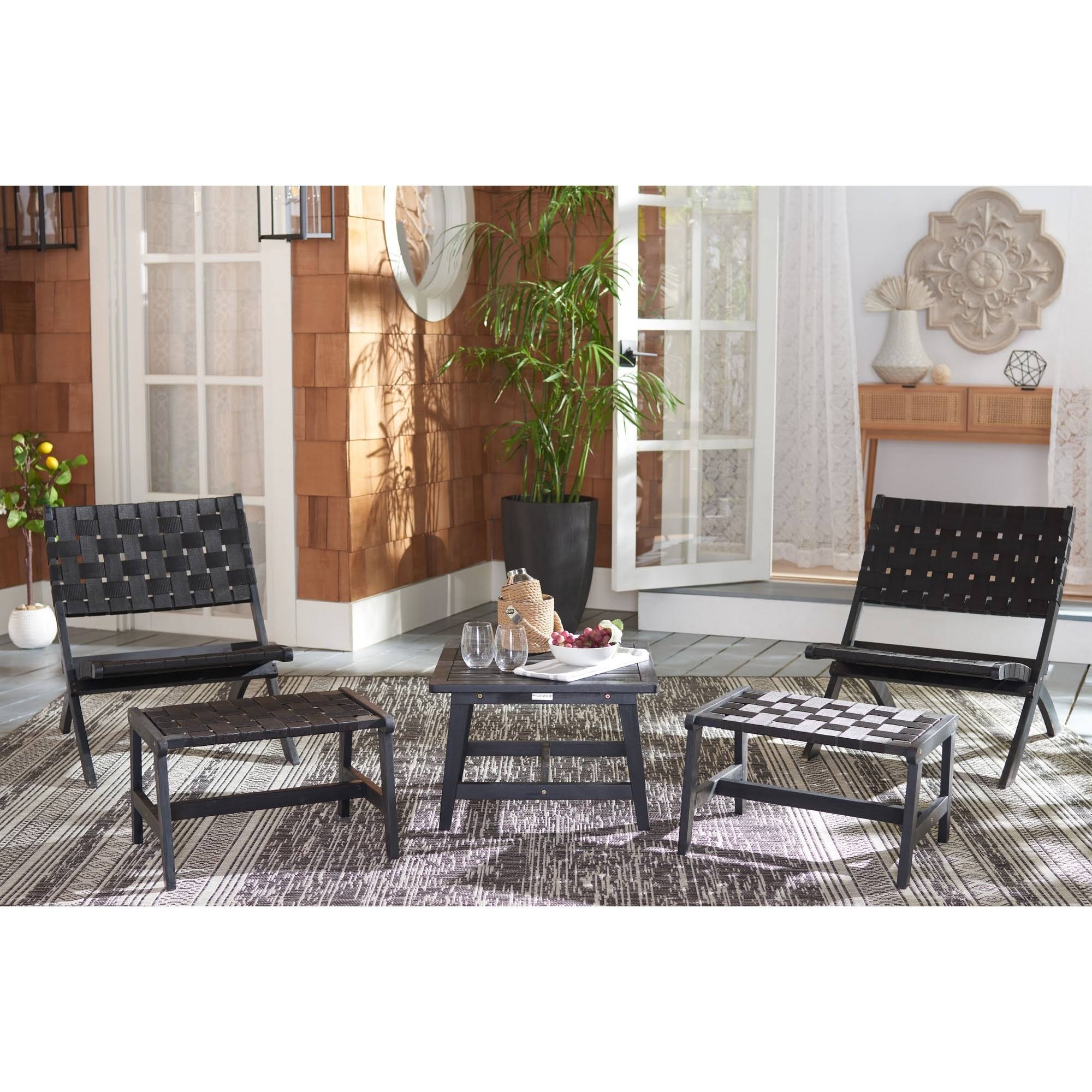 Safavieh Darryl Living Set Black / Black
