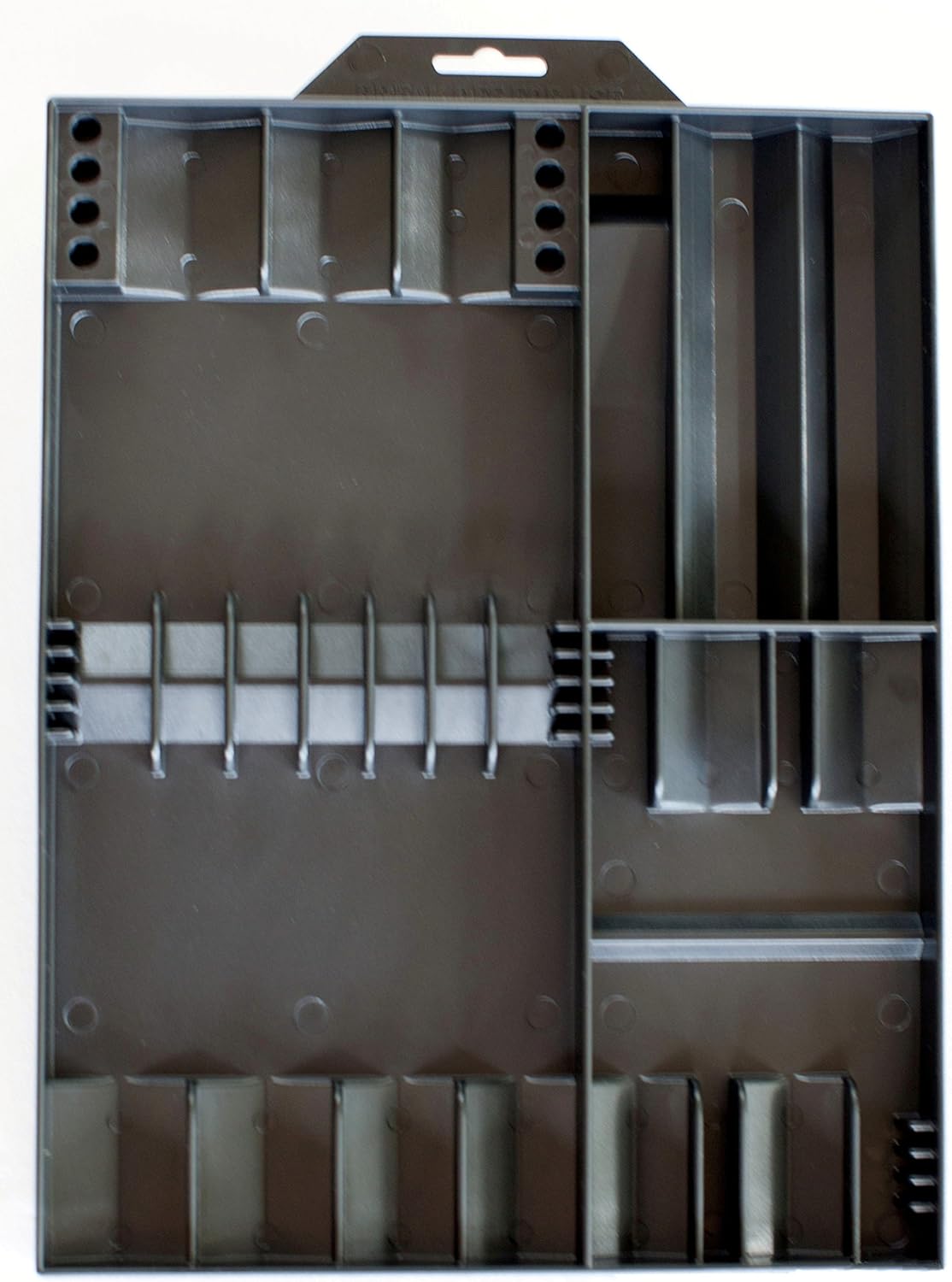 TOOL SORTER SCREWDRIVER ORGANIZER (BLACK) &ndash; Low Profile, Tough-Built Screwdriver Organizer for Toolbox Drawers | Holds Up To 16 Screwdrivers and 8 Bits | Unclutter your Toolbox