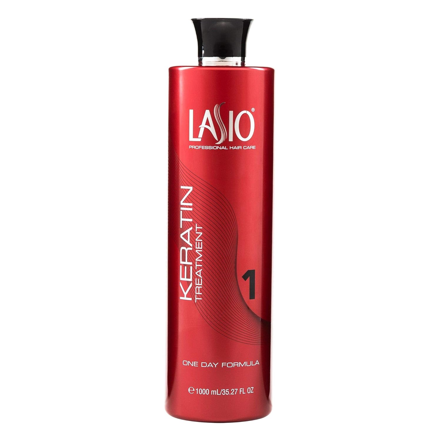 Lasio Keratin Treatment One Day Formula 35.27 Fl. Oz.Infused with Amber Extract, Lightweight Conditioner, Frizz Free, Reduce 90% curls, Fume Free