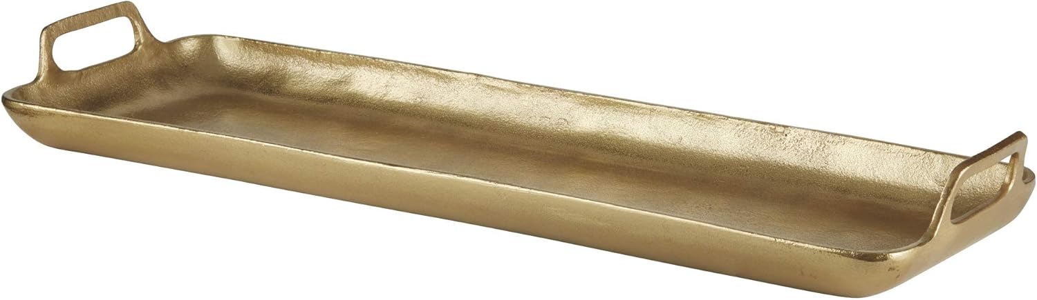 Signature Design by Ashley Posy Tray, Gold Finish Pack of 2