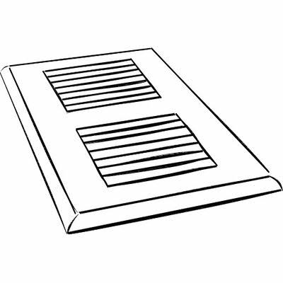 Moldings Online 4x22 x 12x22 Oak Surface Mount Vent Cover