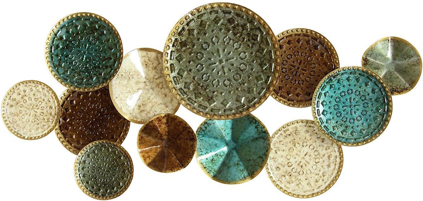 Stratton Home Decor S01657 Centerpiece, 40.55 W x 2.56 D x 20.67 H, Multi Pack of 2