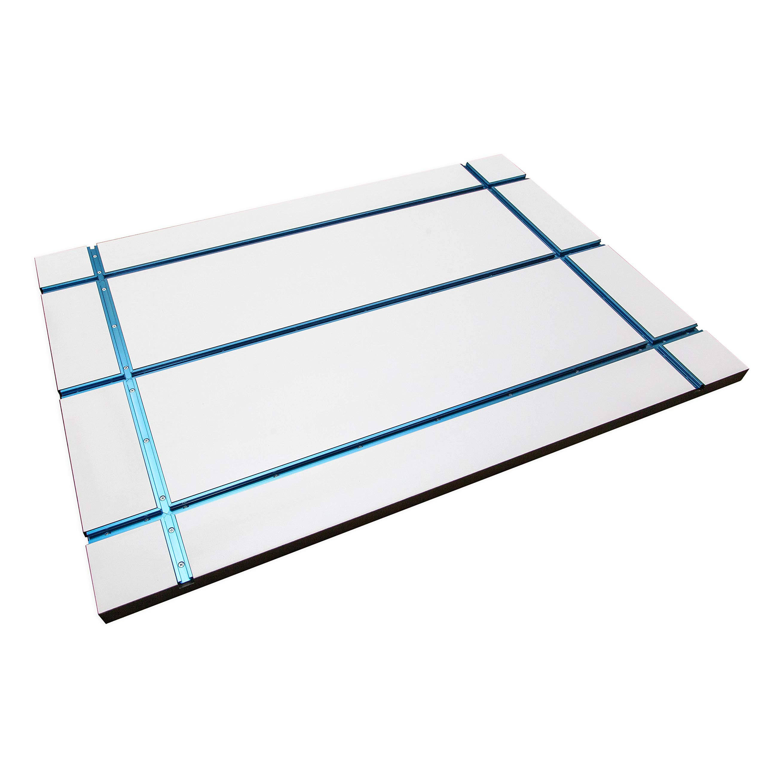 Powertec 71183 T-Track Table Top | Anodized Aluminum T-Track Accessories for Woodworking