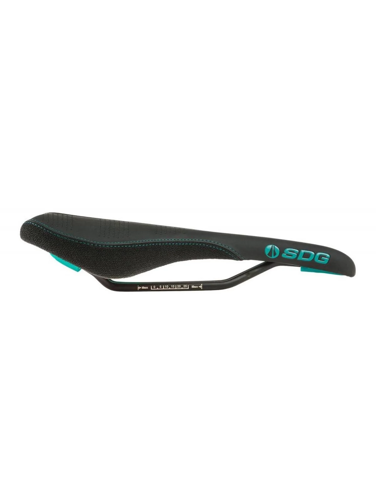 SDG Radar Mtn Cro-Mo Rail Saddle - Black / Turquoise