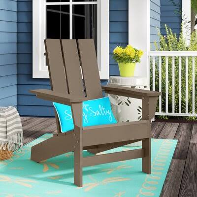 Aviana Plastic/Resin Adirondack Chair Wade Logan Color: Weathered Wood