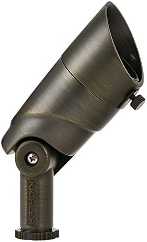 Kichler 16017CBR30 Transitional One Light Accent from Landscape LED Collection in Brass Finish, 4.50 inches