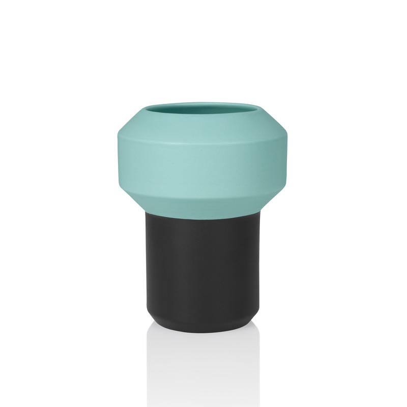 Black/Green Lucie Kaas Fumario Large Vase in Black/Green Lucie Kaas