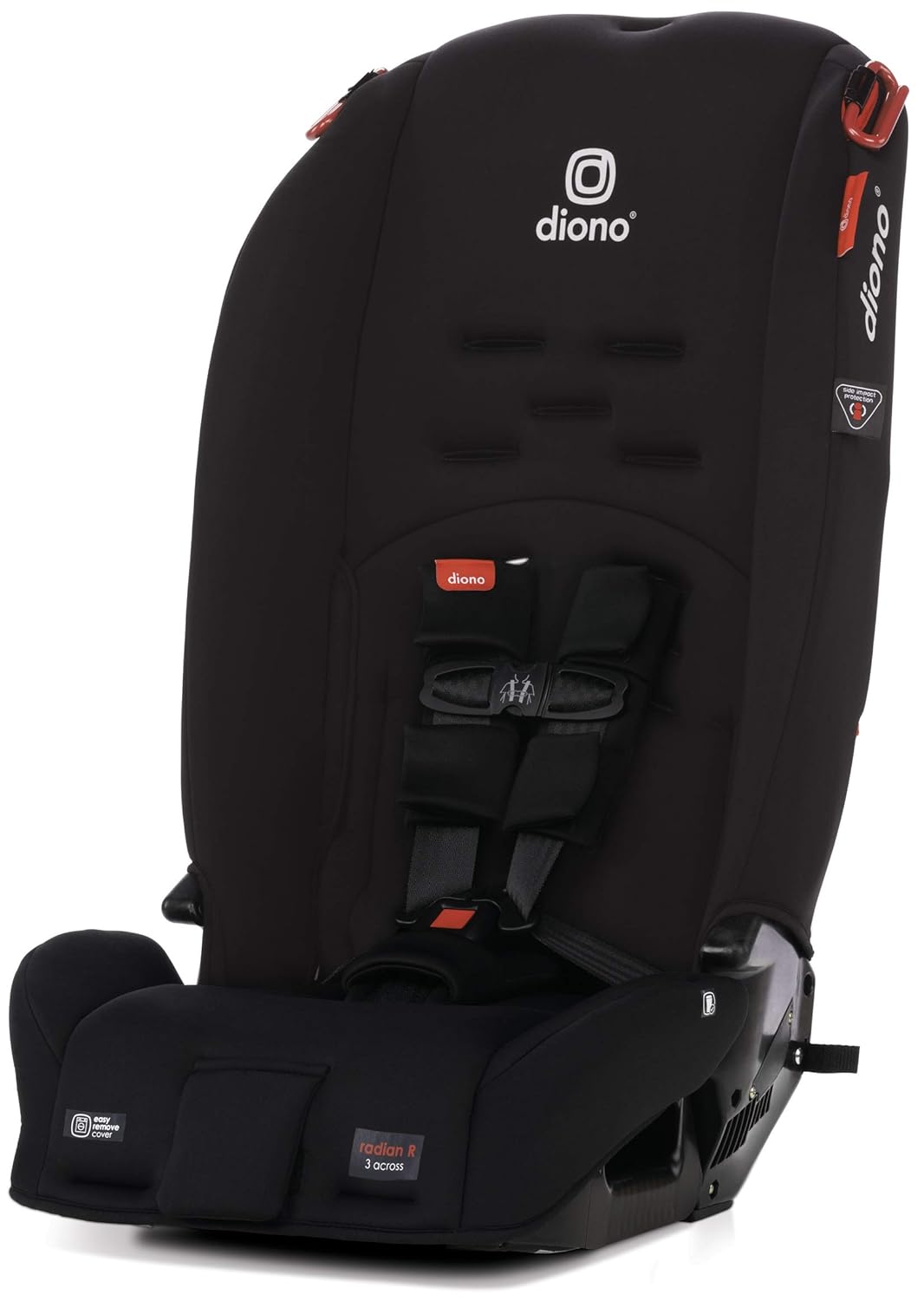 Diono Radian 3R, 3-in-1 Convertible Car Seat, Rear Facing & Forward Facing, 10 Years 1 Car Seat, Slim Fit 3 Across, Pink Blossom