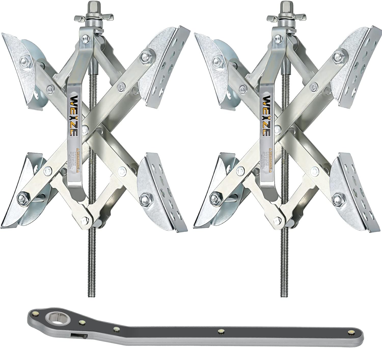 WEIZE X Chocks, Wheel Stabilizer for Camper RV Travel Trailers with Handle, Range from 3.52'' to 10.90'', 2 Pack Pack of 2