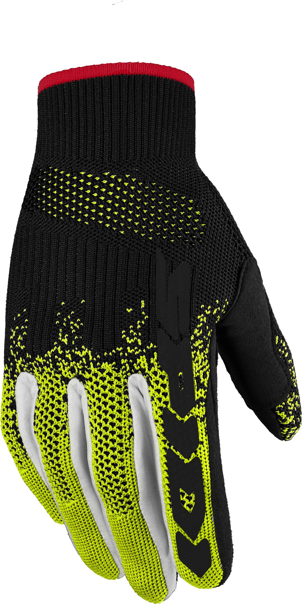 Spidi X-Knit, Gloves - Black/Neon-Yellow/White - L