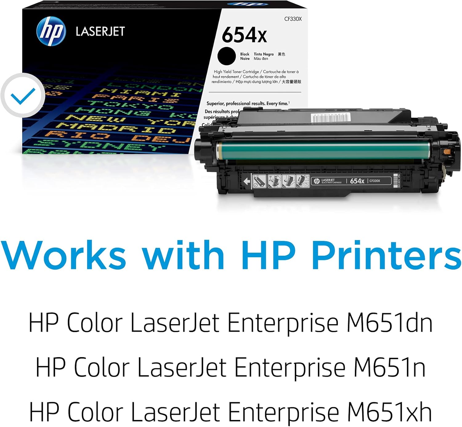 HP 654X | CF330X | Toner-Cartridge | Black | High Yield