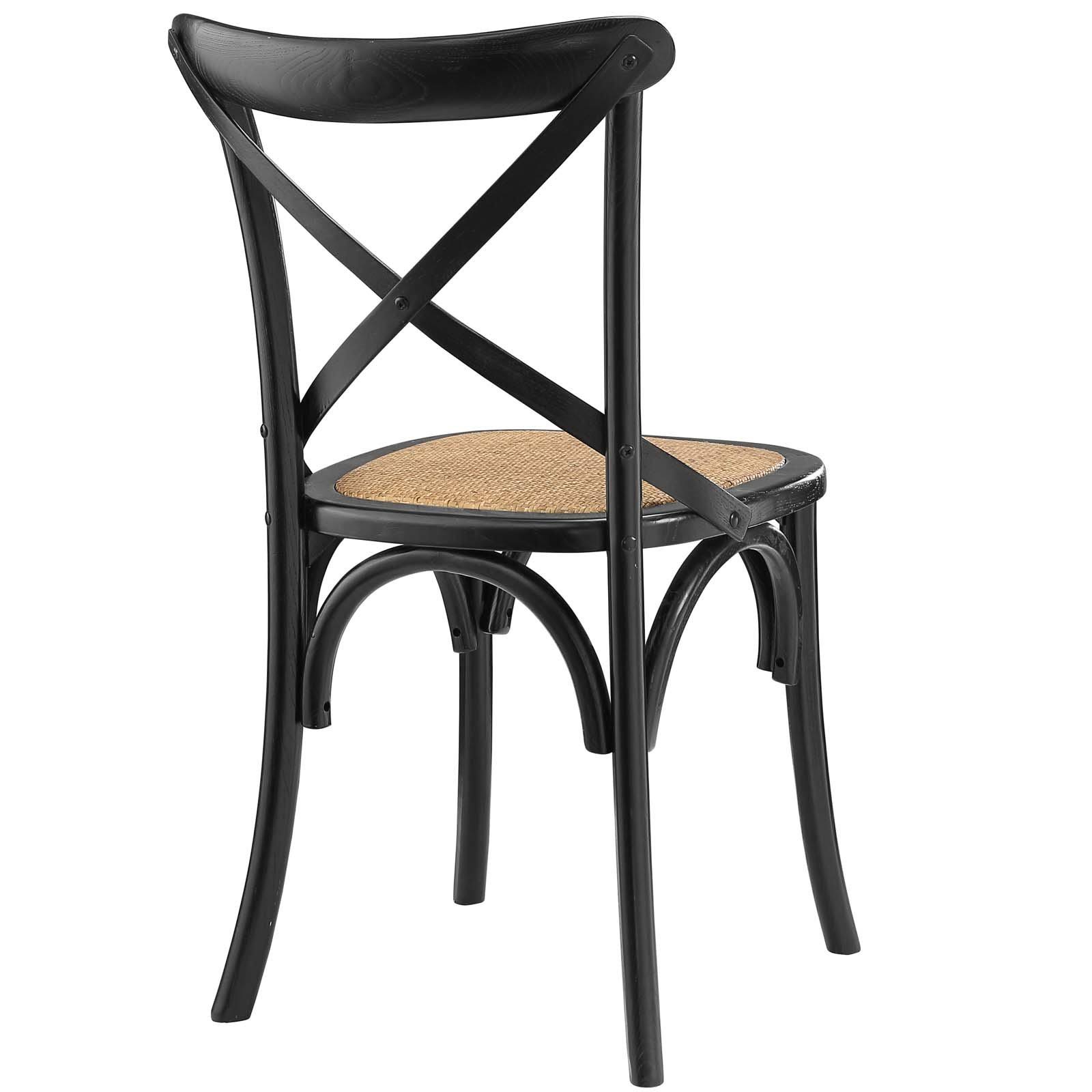 Modway Gear Dining Side Chair Set of 2 - Black