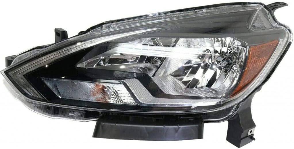 For Nissan Sentra Headlight Assembly 2016 2017 2018 Driver Side Halogen Black S/FE+S/SV For NI2502244 | 26060-3YU0A