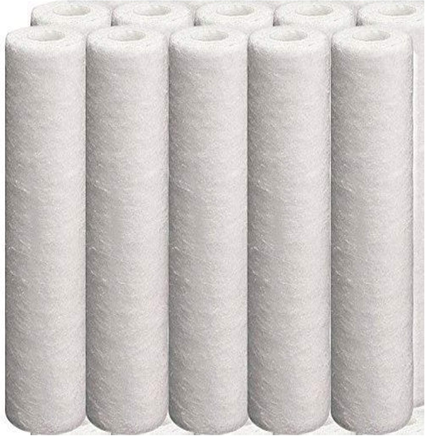 10-Pack Compatible for GE GXWH20S Polypropylene Sediment Filter - Universal 10-inch 5-Micron Cartridge for GE SINGLE SUMP WHOLE HOME FILTRATION SYSTEM by CFS Pack of 2