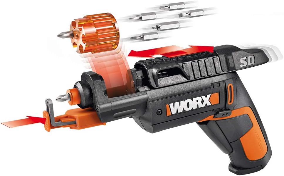 WORX WX255L SD Semi-Automatic Power Screw Driver with Screw Holder Pack of 2