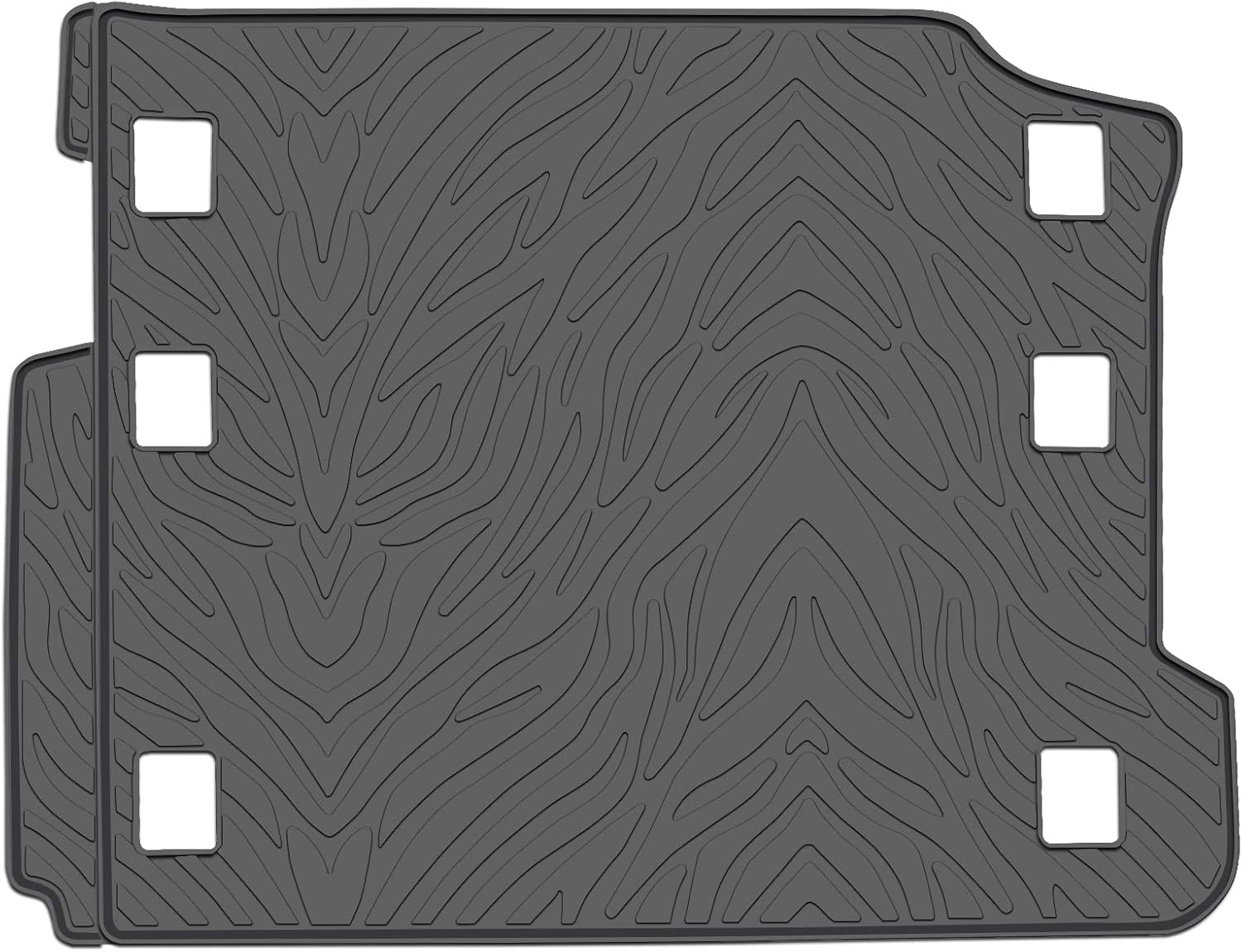 DIFINES Cargo Liner Mats, Compatible with Jeep Wrangler JL 2014-2022 4 Door with/Without Subwoofer, Heavy Duty Anti-Slip All-Weather Protection Odorless Truck Liner Vehicle Carpet, Black