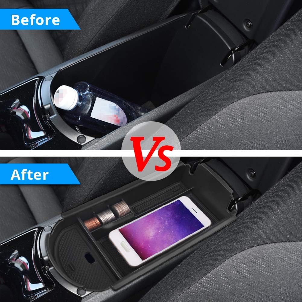 VANJING Compatible with Center Console Organizer Tray Toyota C-HR CHR 2016-2018 Accessories with A Cleaner Brush