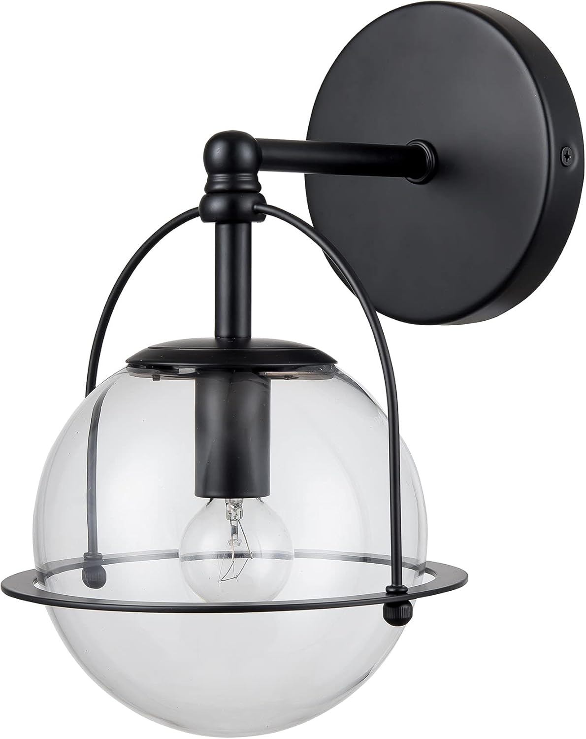 Langford 1-Light Vanity Light in Matte Black