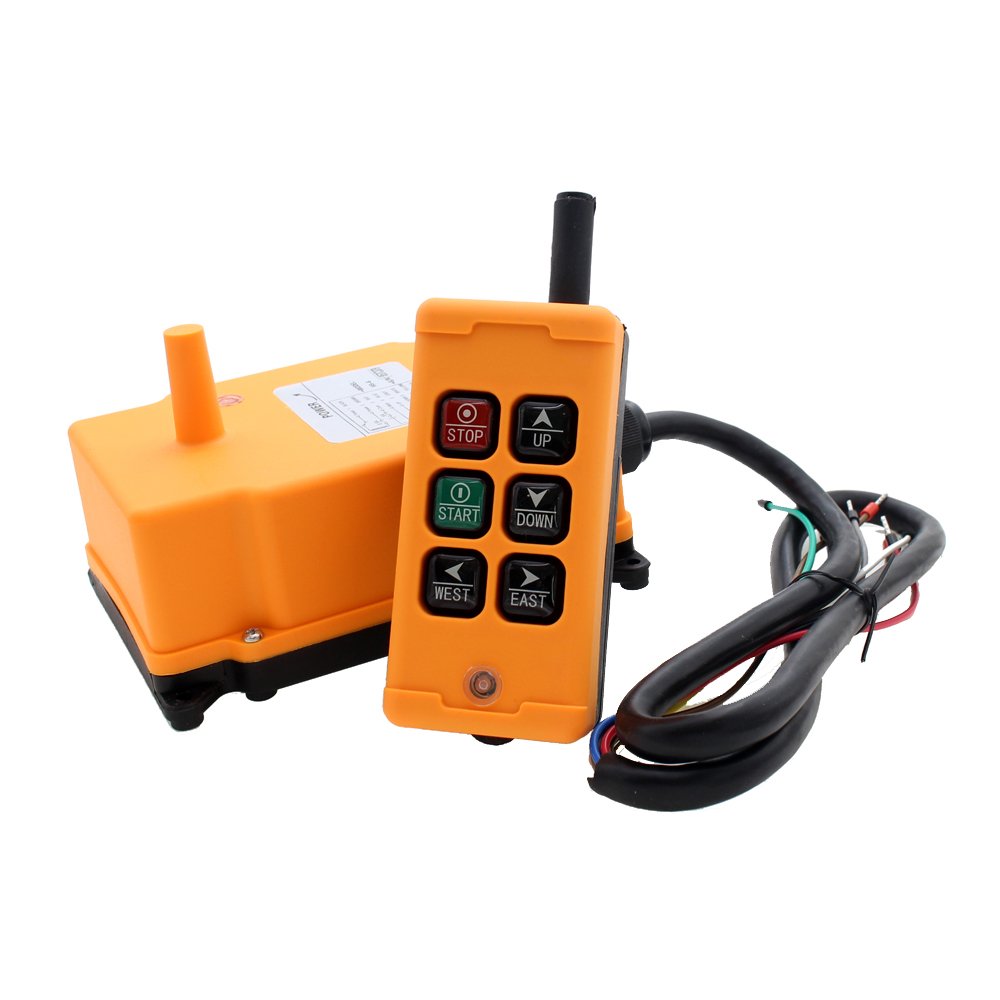 creatorele 6 Key Crane Industrial Remote Control Wireless Transmitter Push Button Switch (AC110V)