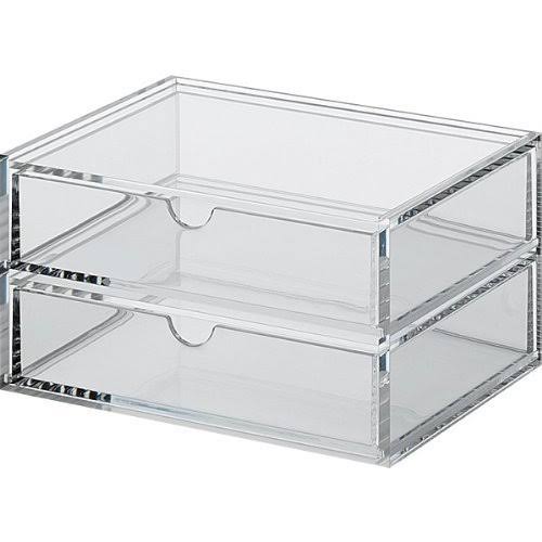 Muji Acrylic Case 2 Drawers - Small