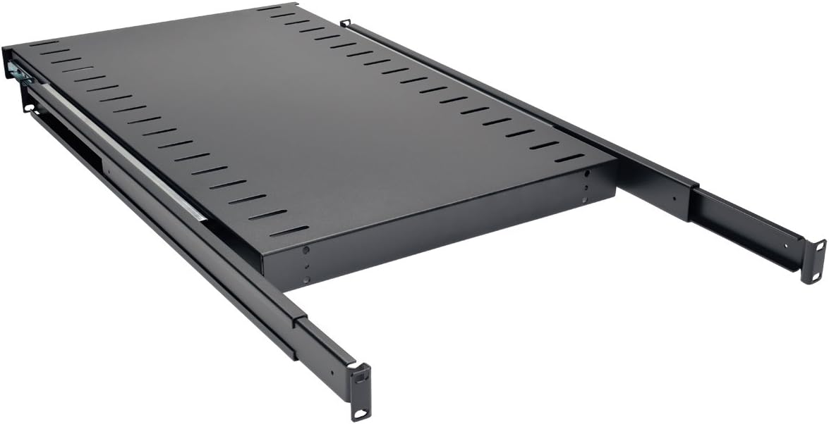 Tripp Lite SRSHELF4PSL Rack Enclosure Cabinet Standard Sliding Shelf 50lb Capacity , Black