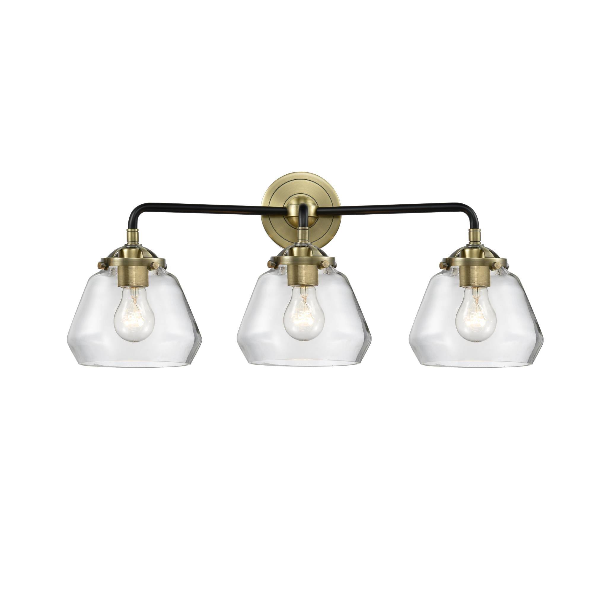 Innovations 284-3W-BAB-G172 Black Antique Brass Fulton 3 Light Bath Vanity Light