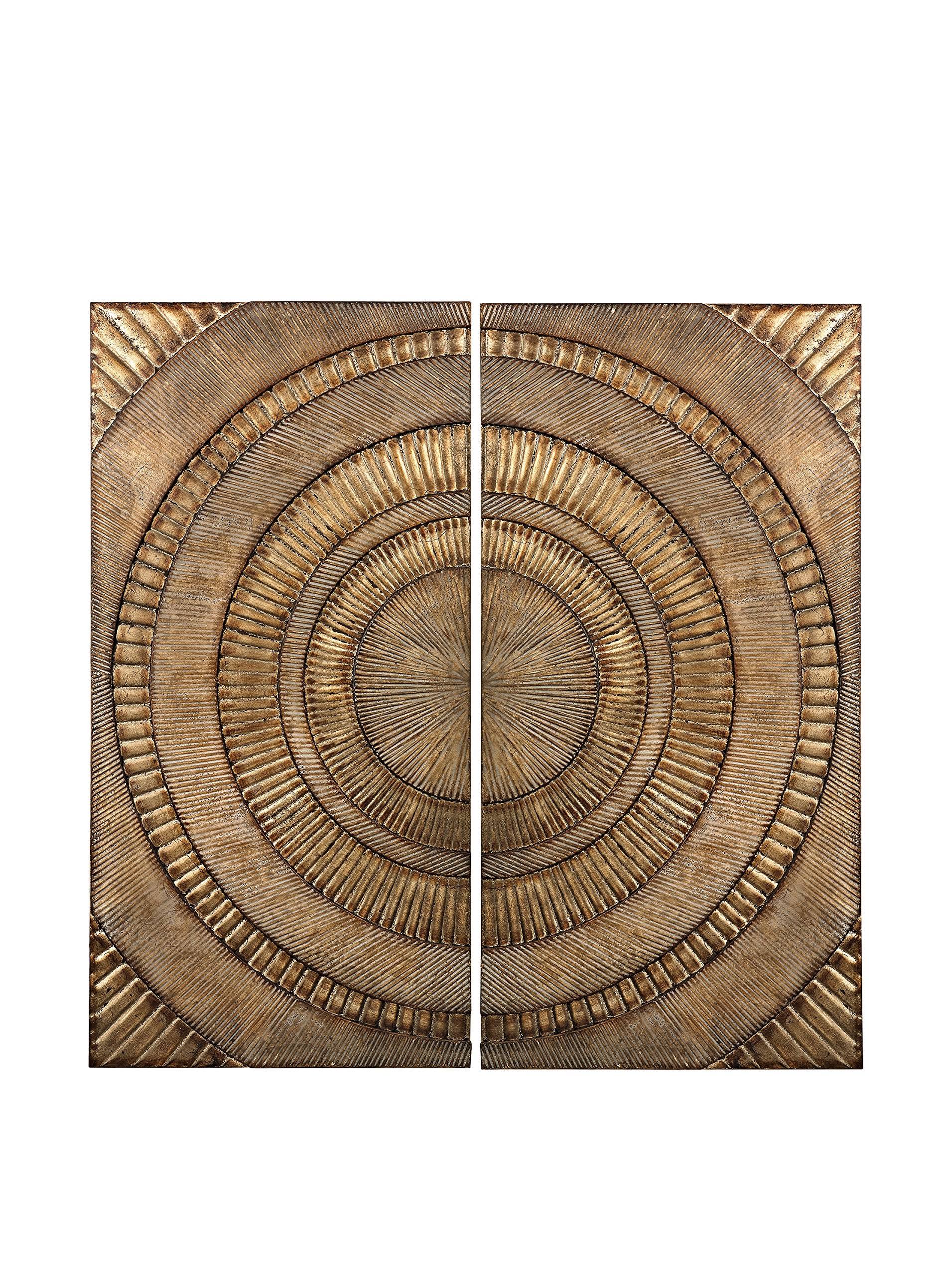 Sterling 138-133/S2 Abstract Metal Wall Panels (Set of 2)