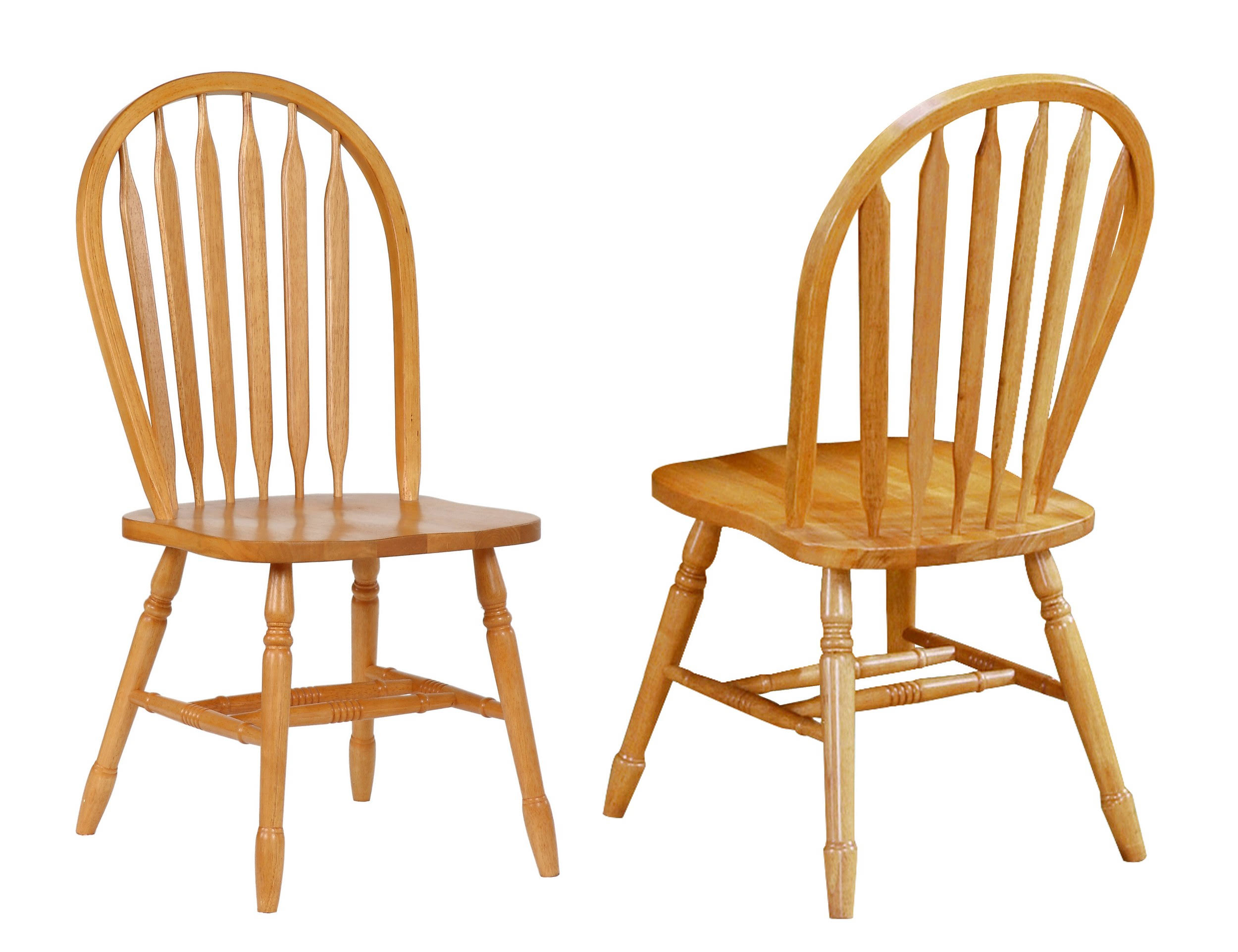Sunset Trading Oak Selections Arrowback Set of 2 Dining Chair DLU-820-LO-2