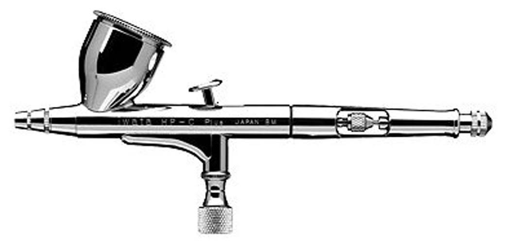 Iwata-Medea Dual Action Large Gravity Feed Cup, 0.3mm