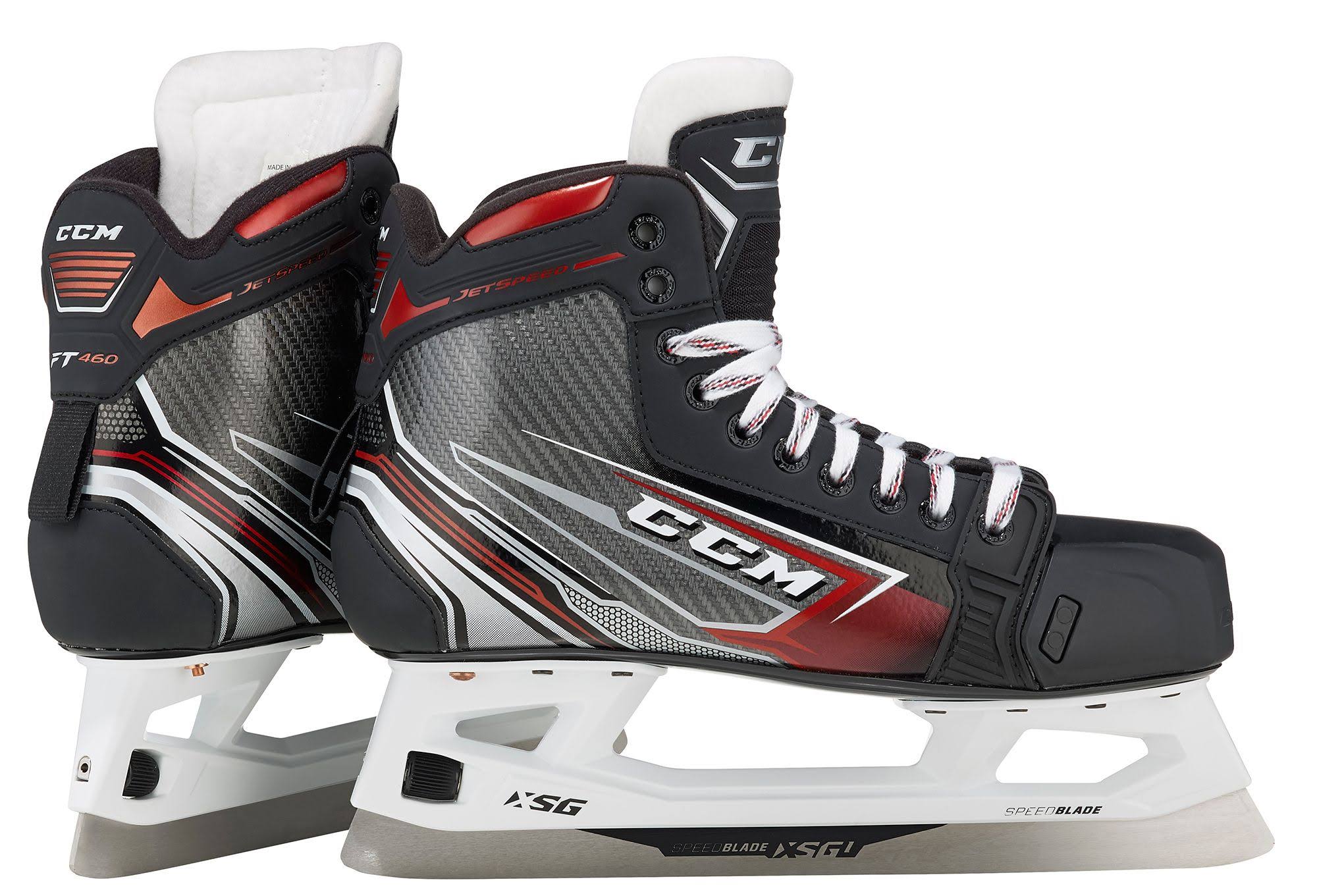 CCM Senior Jetspeed FT460 Goalie Ice Hockey Skates, Black