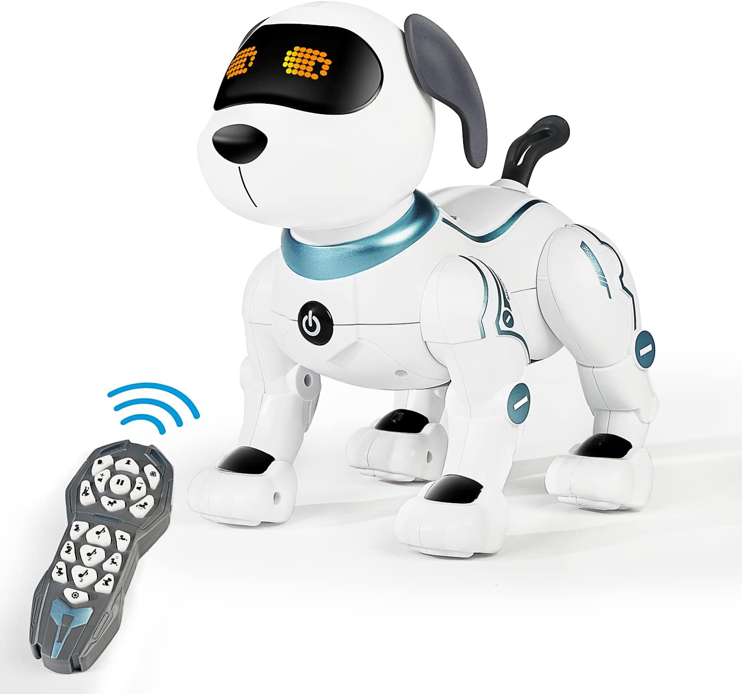 Remote Control Robot Dog Toy for Kids, RC Robot Dog Interactive & Smart Programmable Voice Control Robot Dogs with Dancing Electronic Pets Gift for Boys & Girls Age 3,4,5,6,7,8,9,10 Years