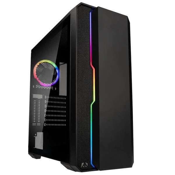 Kolink Balance ARGB Midi Tower Case - Black Window