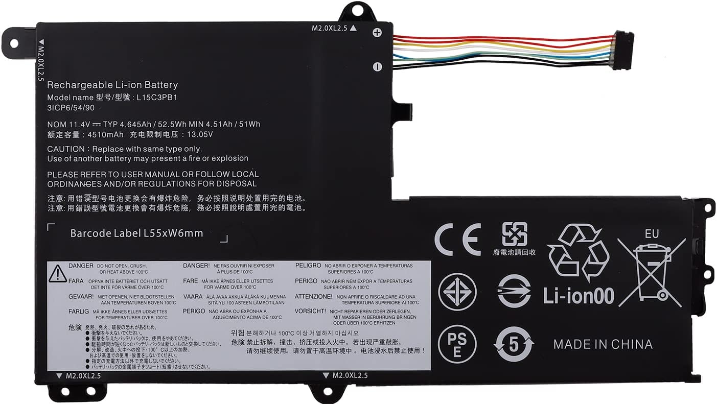 Duotipa Battery L15C3PB1 Compatible with IdeaPad 330S-14AST 330S-14IKB 330S-15ARR 330S-15AST Pack of 2