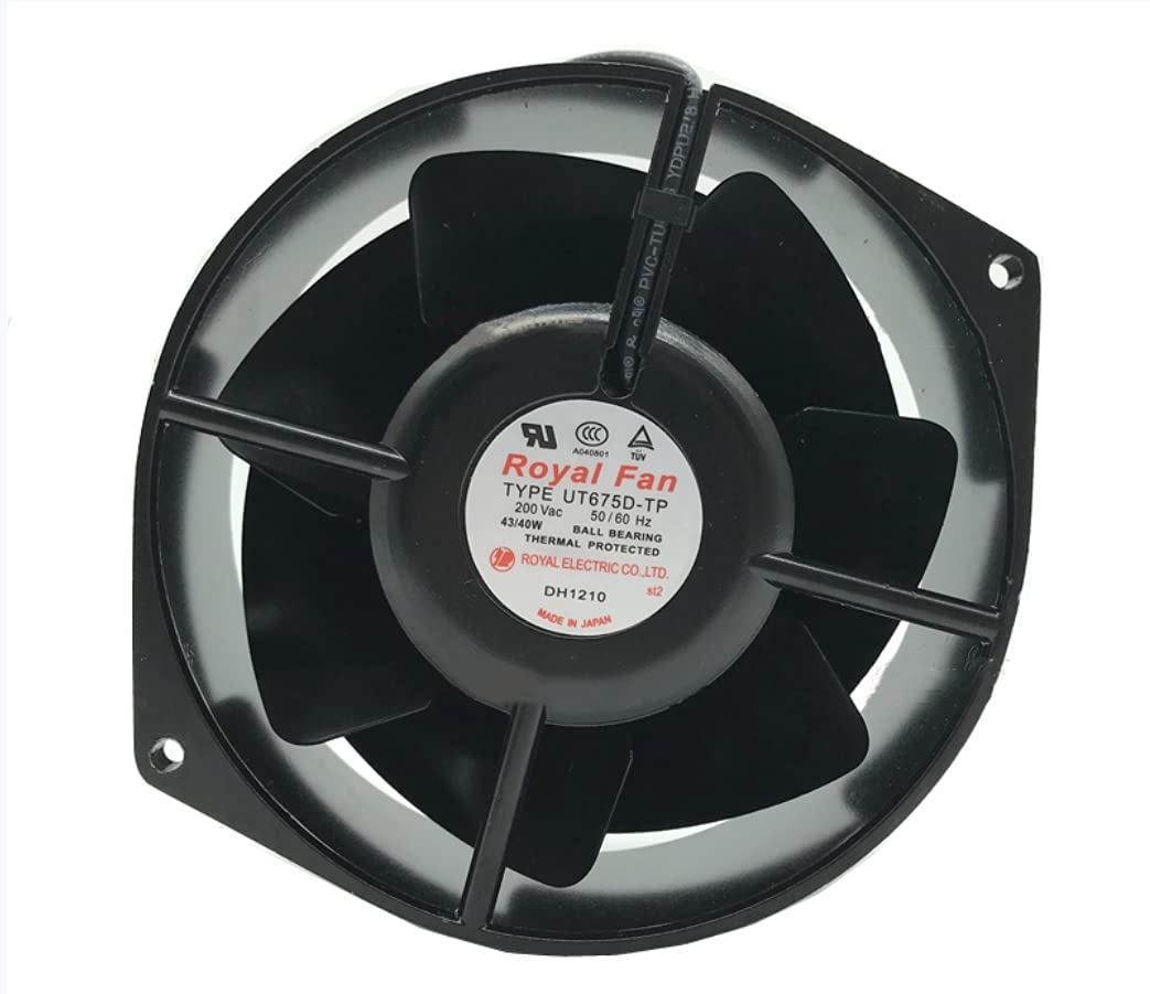 UT675D-TP Royal Fan 200VAC 172mm,43/40W 17215055mm 2-Wire Cooling Fan