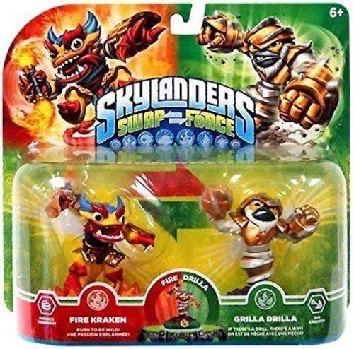 Skylanders Swap Force 2 Pack Fire Kraken u0026 Grilla Drilla