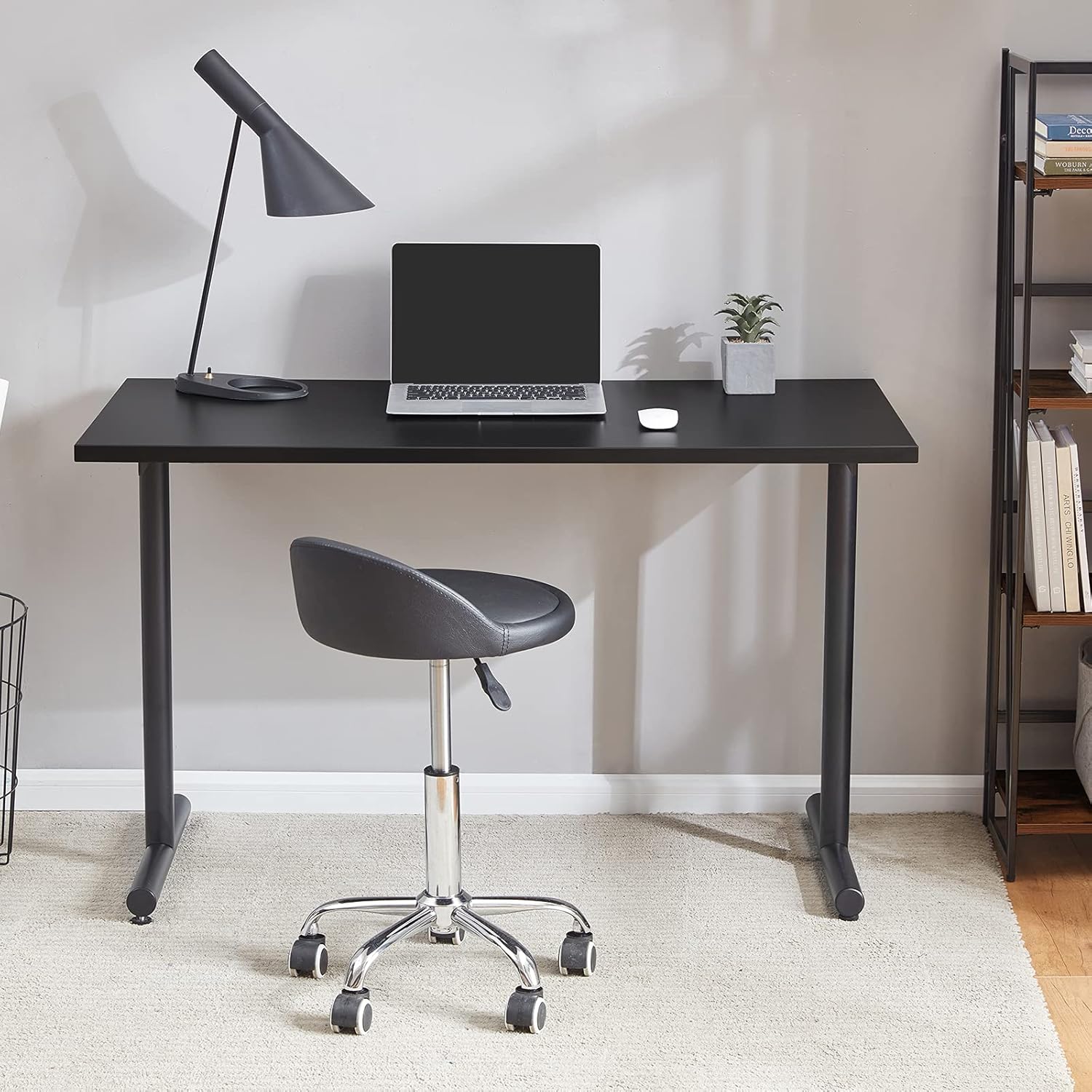 Sunon Computer Desk Study Writing Table for Home Office, 47.2 x 23.6 x 28.9inch, Grey Pack of 2