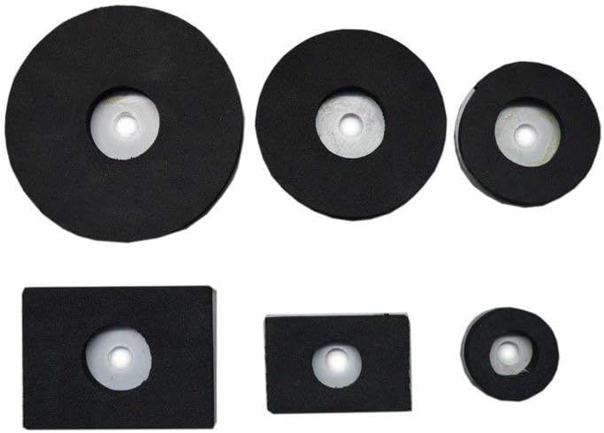 VALVE SEAT LEAKAGE VACUUM TESTER PADS - 6 PADS WITH BRASS FITTINGS - NEW