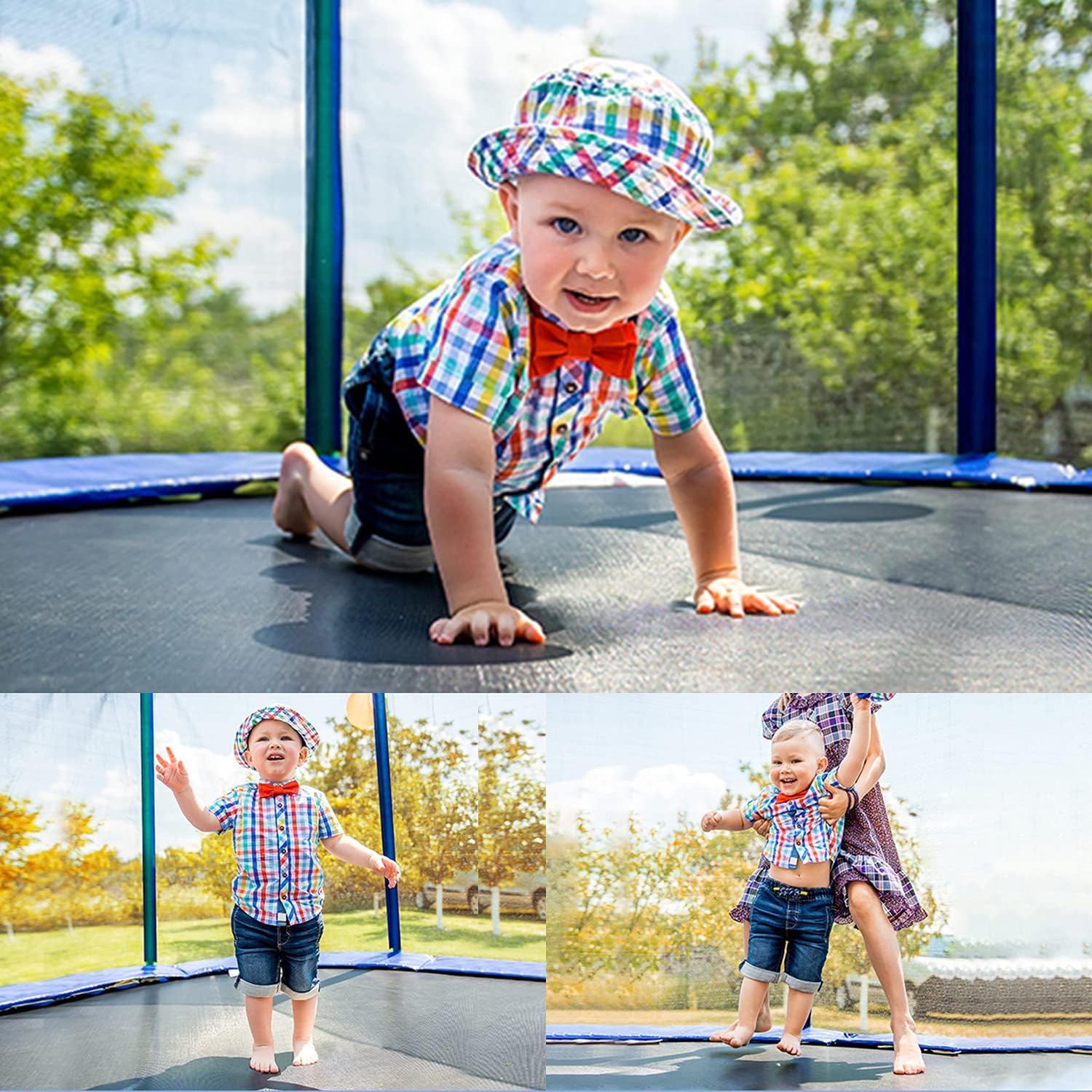 Trampolines for Kids with Safety Enclosure Net 15 14 12 10 FT Outdoor Backyard Trampoline for Family Adults with All Accessories