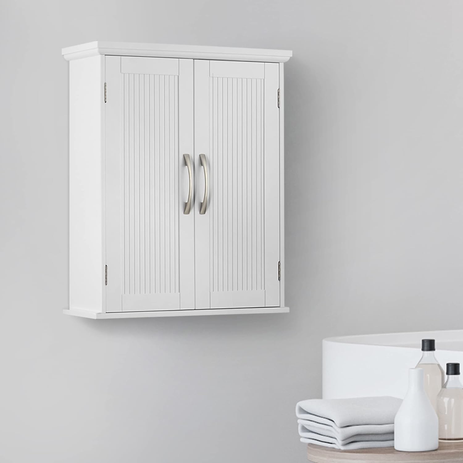 Teamson Home Newport Detachable Bathroom Cabinet, White