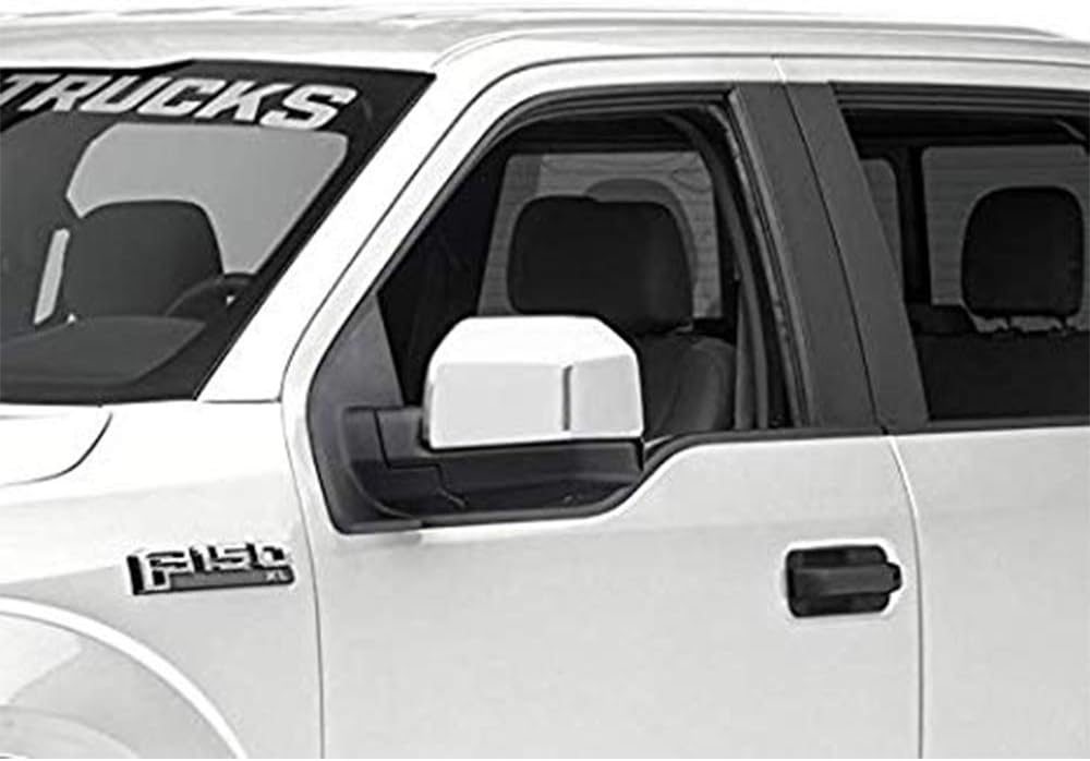 LJ INTERNATIONAL Quality Accessories Triple Chrome Plated Full Mirror Covers Compatible with Ford F150