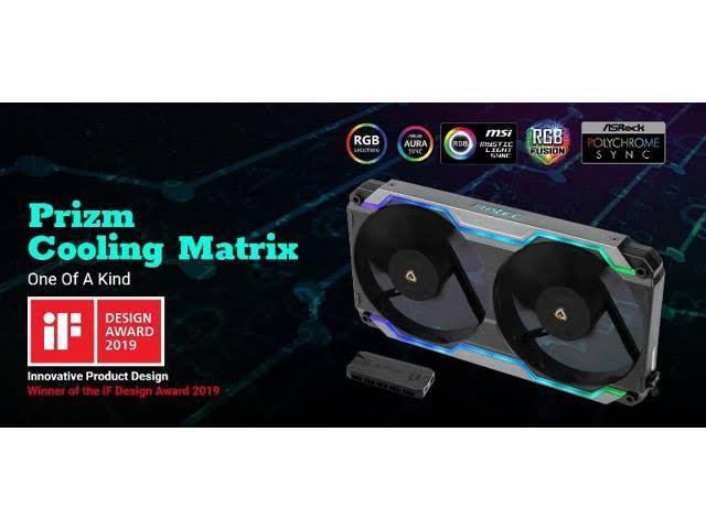 Antec Prizm Cooling Matrix Single Bracket Dual 120mm Case Fan w/ ARGB