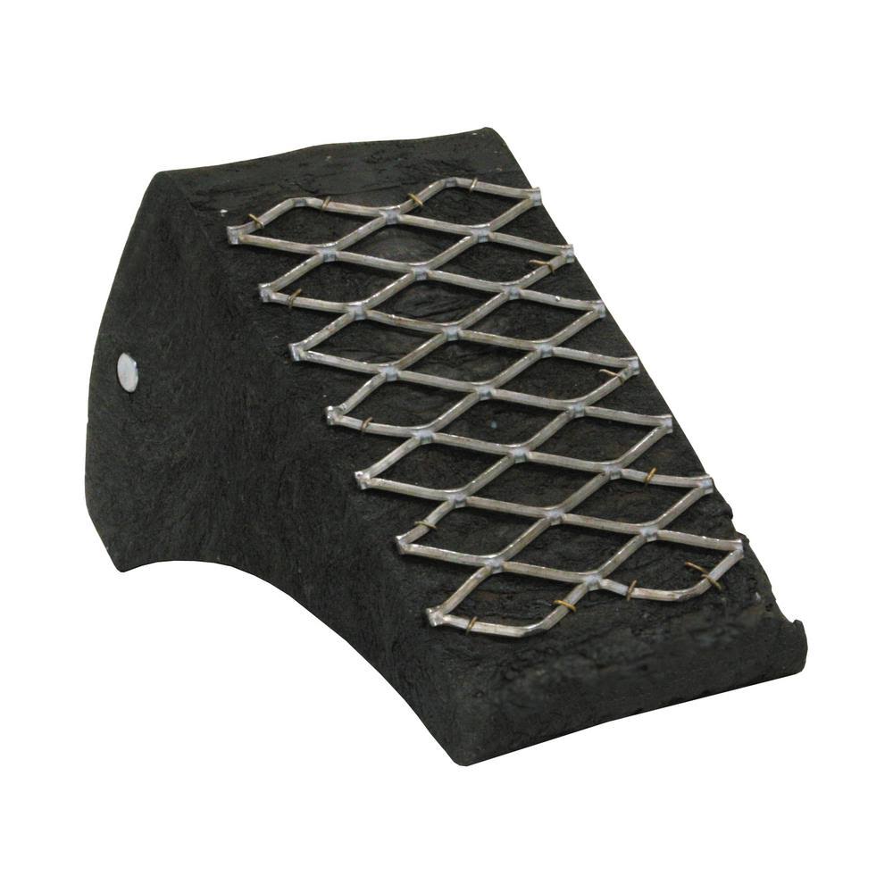 Buyers Products Black Polyurethane Wheel Chock with Grating Base | WC8127