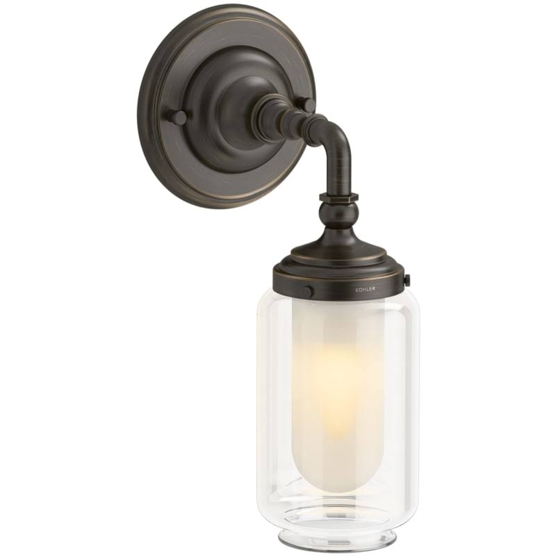 Kohler Lighting 72584 Artifacts 13 inch Tall Bathroom Sconce - Bronze