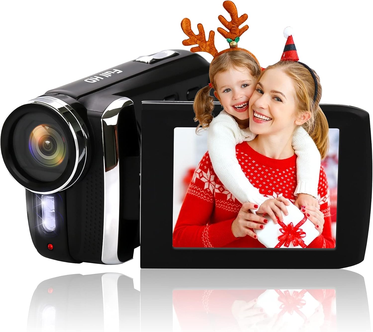 Video Camera Camcorder for Kids Vmotal Digital Camera Recorder Full HD 1080P 2.8 Inch 270 Degree Rotation LCD Flip Screen for Kids Children Beginner Teenager Gift Pack of 2